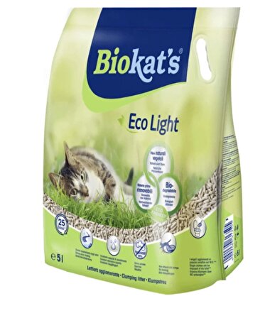 Biokats Eco Light Pelet Kedi Kumu 5 Lt