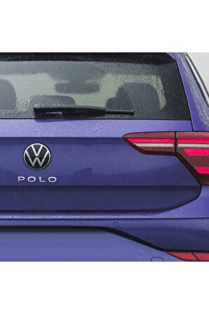 Polo Yeni Nesil Bagaj Yazı Logo Amblem 3d Sticker Beyaz