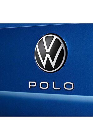 Polo Yeni Nesil Bagaj Yazı Logo Amblem 3d Sticker Beyaz