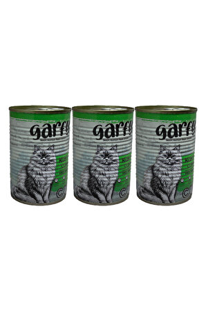 Garfy Kuzu Etli Yetişkin Kedi Konserve 400 gr x 3 adet