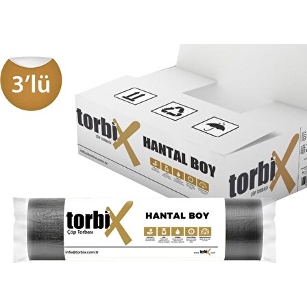 Torbix Hantal Boy Çöp Torbası 100X150 cm 3 Rulo