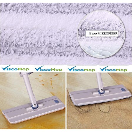 Viscomop Tablet Mop Yedek Bezi Zambak Mop Uyumlu 2'li