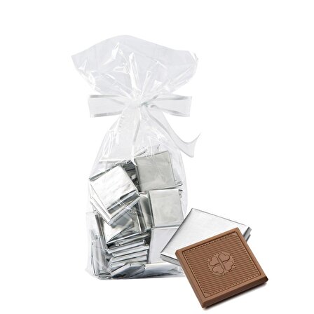 Melodi Yaldız Sargılı Madlen Sütlü Çikolata Gümüş 250 gr