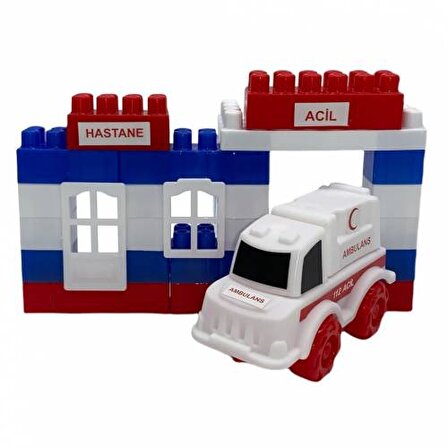 Lego 40 Parça Hastane Yapı Blokları Seti Ant Blocks - Hospital
