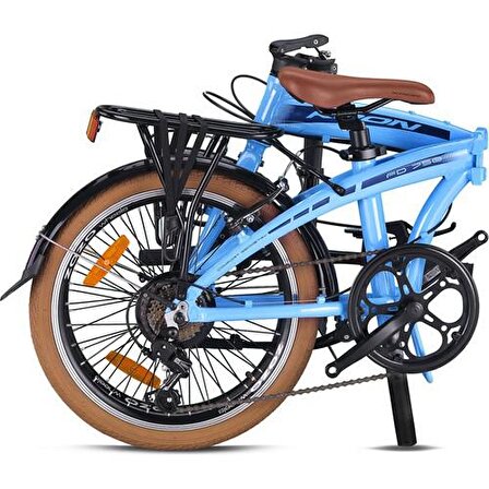 Kron Fd 750 V Fren 20 Jant Profesyonel Katlanabilir Bisiklet B. Mavisi - Lacivert 