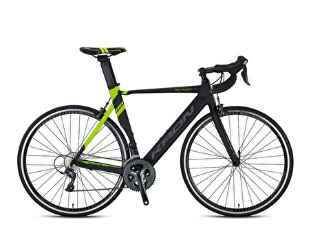 Kron Rc 4000 - 28 Yol Bisikleti - 50 - 20 Vites - Kaliper - Mat Siyah-Neon Sarı/Beyaz