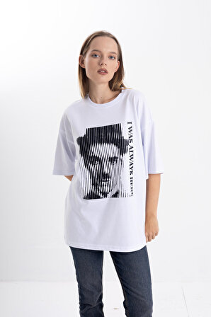 Unisex Charlie Chaplin Baskı Tshirt