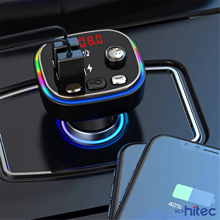 Global C20 Fm Handsfree Bluetooth Modülatör Araç MP3 Player WNE0196