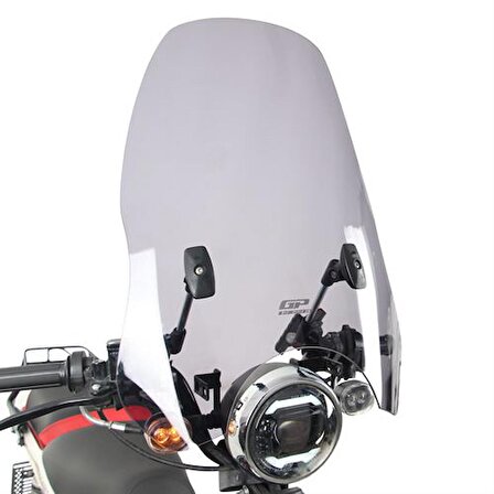 GP Kompozit Scooter Universal Ayarlanabilir Ön Cam 54 cm Şeffaf