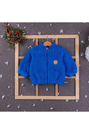 Welsoft Erkek Bebek Giyim Hırka Mavi