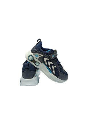 Lacivert - Anatomik tabanlı çocuk spor ayakkabı modeli