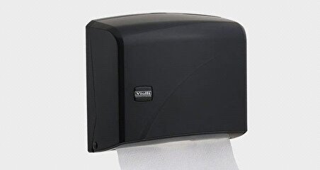 Vialli K1b Z Katlı Kağıt Havlu Dispenseri Siyah-kapasite 200 Kağıt