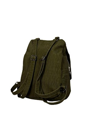 SİA ÇANTA Krinkıl Sırt çanta Modeli İki Gözlü Kapaklı Sırt & Omuz Askılı Su Geçirmez Kumaş Yıkanabilir Özellikli Sırt Çantası