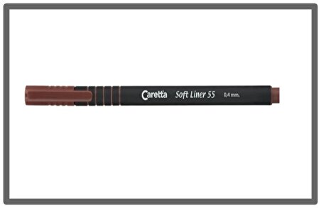 Caretta Soft Liner Renkli Kahverengi kalem - 2 adet