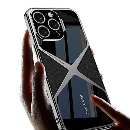 Apple iPhone 14 Pro Max Kılıf Ultra İnce Kamera Korumalı PC + Deri Arka Yüzey Zore X-Pro Kapak