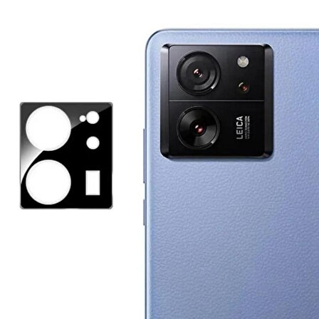 Xiaomi Mi 13T 3D Kamera Camı Koruyucu Siyah