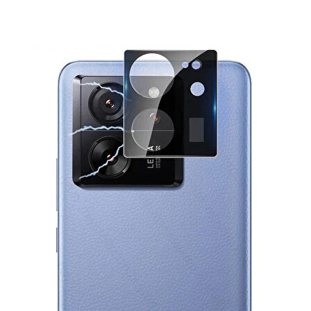 Xiaomi Mi 13T 3D Kamera Camı Koruyucu Siyah