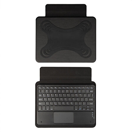 Border Keyboard 13" inç Universal Bluetooh Bağlantılı Standlı Klavyeli Tablet Kılıfı