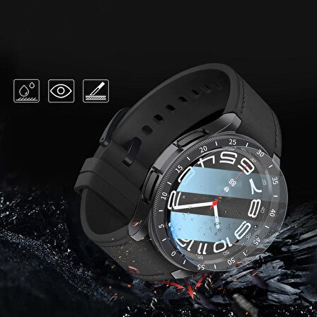 Galaxy Watch 6 Classic 47mm Sert PC Kasa ve Ekran Koruyucu Sport Watch Gard 29