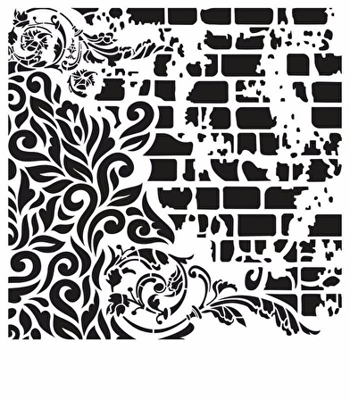 GRUNGE STENCIL MİNİ GCSM-005 25X25