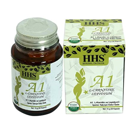 HHS A1 L-Karnitin ve Lepidyumlu Bitkisel 30 Kapsülü X 10 Adet