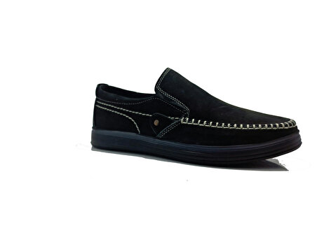 Kyatto Siyah Comfort Hakiki Deri Erkek Günlük Ayakkabı