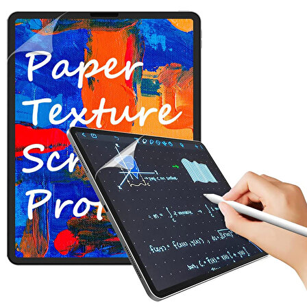 NovStrap Apple iPad 7 8 9 Nesil 10.2 inç ile Uyumlu Paper Like Ekran Koruyucu Kağıt Hissi Veren Mat