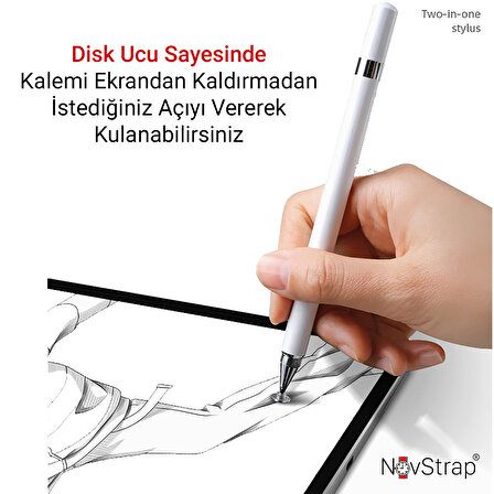 NovStrap Samsung Galaxy Tab A7 T500 / T505 / T507 Uyumlu Dokunmatik Kalem Pencil Stylus