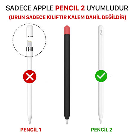 Apple Pencil 2 Nesil Kılıf Apple Pencil 2 Silikon Koruma Kılıfı