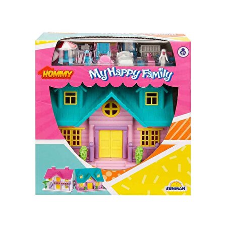 FABBATOYS My Happy Family Villa 2 Katlı Ev Oyun Seti