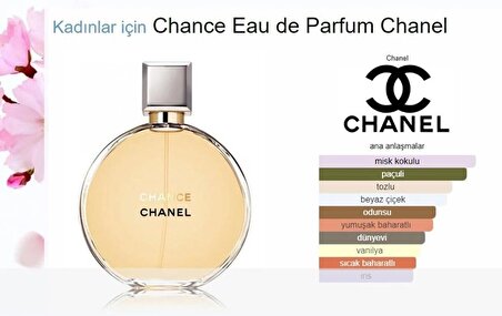 Channel Chance Parfüm 75ml Edp Kadın Parfüm Ultra Kalıcılık Ve Yayılım En Üst Kalite