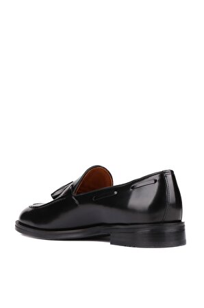 Shoetyle - Siyah Açma Deri Püsküllü Erkek Klasik Ayakkabı 250-7951