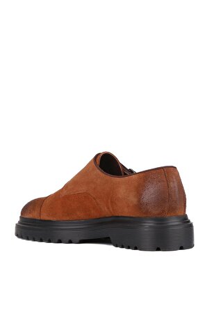 Shoetyle - Taba Süet Tokalı Erkek Klasik Ayakkabı 250-2379