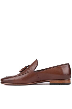 Shoetyle - Kahverengi Deri Erkek Klasik Ayakkabı 250-2352