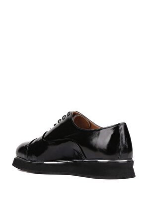 Shoetyle - Siyah Rugan Deri Bağcıklı Erkek Klasik Ayakkabı 250-2030