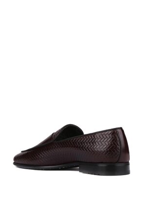 Shoetyle - Kahverengi Deri Tokalı Erkek Klasik Ayakkabı 250-2300