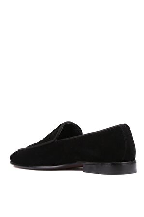 Shoetyle - Siyah Süet Deri Tokalı Erkek Klasik Ayakkabı 250-2300