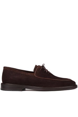Shoetyle - Kahverengi Süet Bağcıklı Erkek Klasik Ayakkabı 250-7511