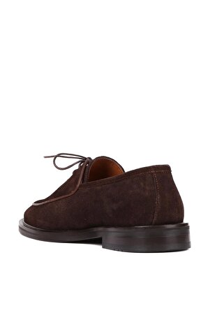 Shoetyle - Kahverengi Süet Bağcıklı Erkek Klasik Ayakkabı 250-7511