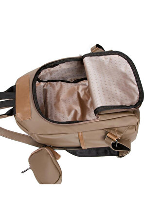 bizoon bozuk para çüzdanlı saten kadın sırt çantası LBN011