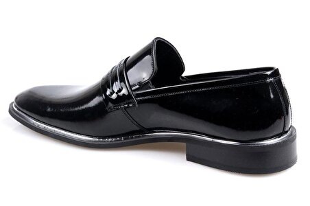 Talo Erkek (39-44) Deri Siyah Rugan Klasik Jurdan Ayakkabı