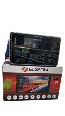 Edison ED-470A 10" Android 10.0+4 Çekirdek+2 GB Ram+16 GB Rom+GPS+Bluetooth+DSP+Double Din Oto Teyp