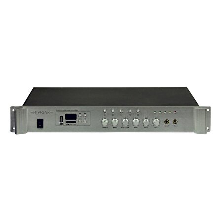 Nwork L-1000 100 W 5 Zone Hat Trafolu Mikser Amplifikatör