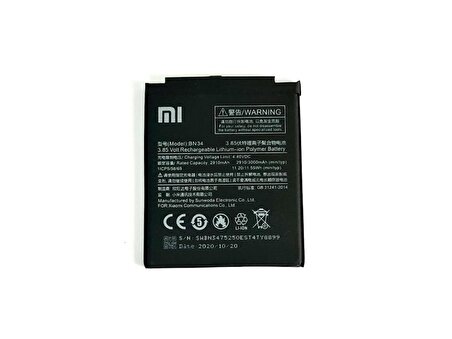 Xiaomi Redmi 5A (BN34) Batarya Pil