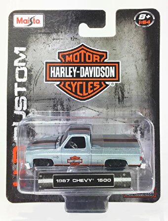 Harley Davidson Custom Cars Chevy 1500 1:64 Ölçek Model