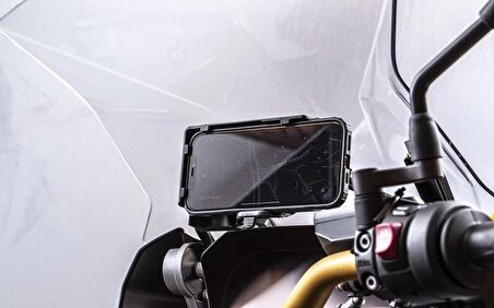 Bmw Kablosuz Şarj Özellikli Telefon Tutucu Tüm Motosikletlere Uyar
