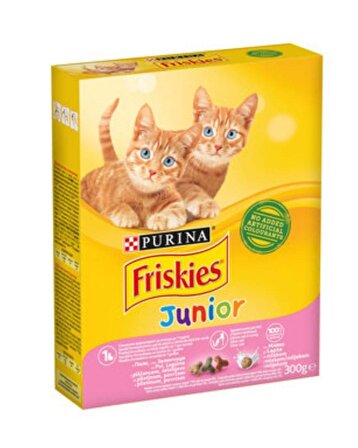 Friskies Junior Tavuklu Sütlü ve Sebzeli Yavru Kuru Kedi Maması 300 GR