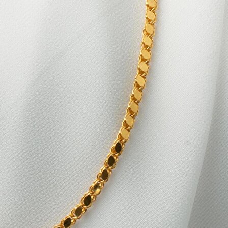 Maraş Pullu Altın Zincir -50 cm