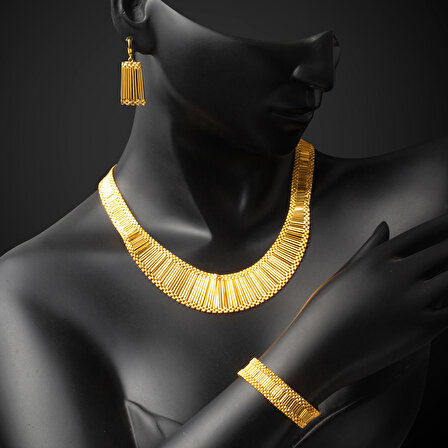 Kleopatra Kalemli 14 Ayar Altın Set Takımı