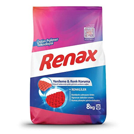 Renax Renkliler için Toz Çamaşır Deterjanı 8 kg